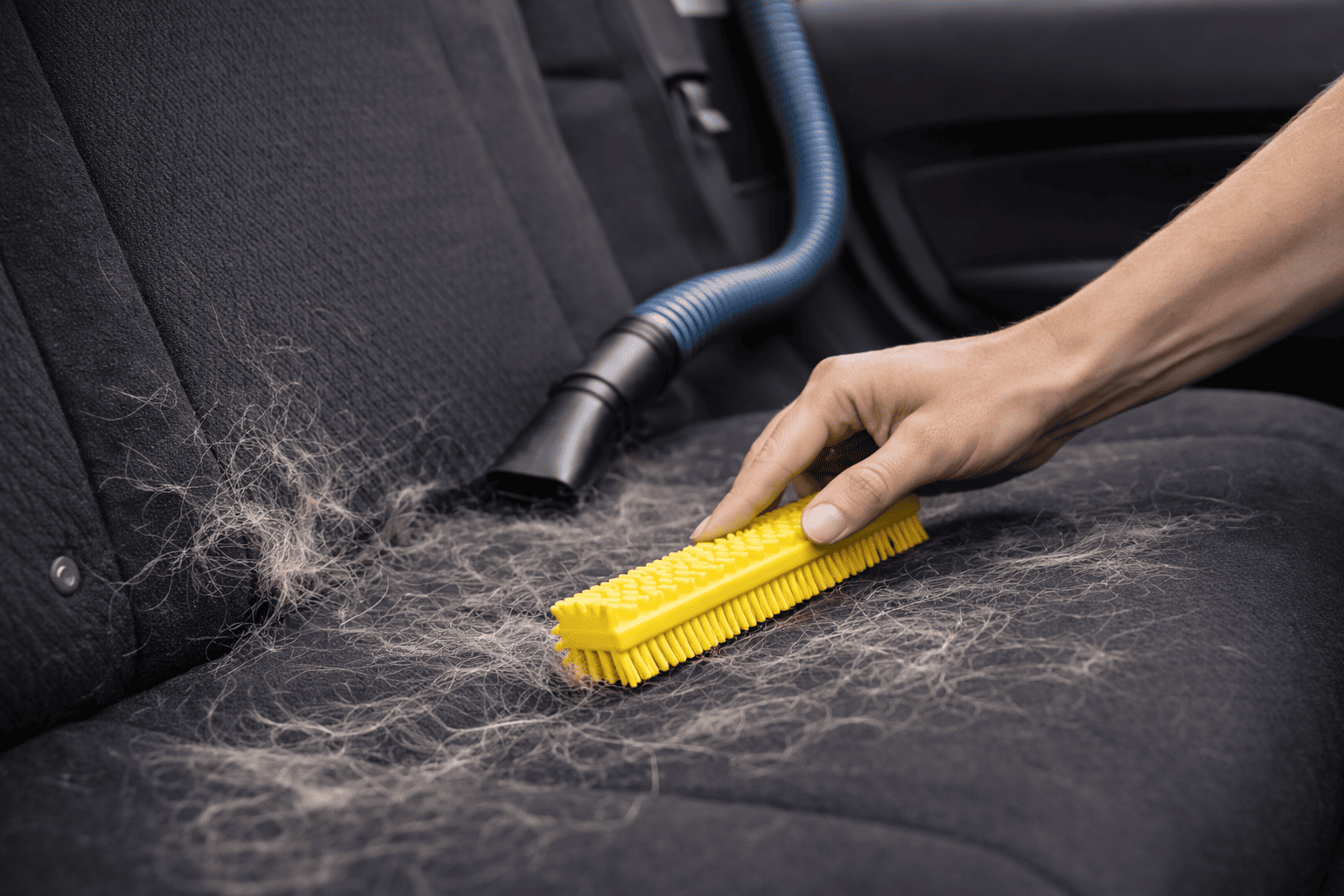 Entfernung von Tierhaaren aus dem Fahrzeuginnenraum